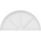 Ekena Millwork Half Round 3 Spoke Architectural Grade PVC Pediment, 50"W x 25"H x 2"P PEDPS050X250HRO03 - alternate 6